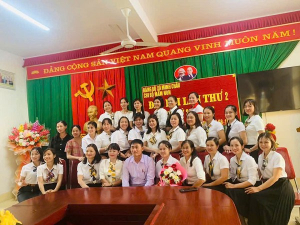 Đại hội chi bộ trường MN Minh Châu năm học 2024-2025